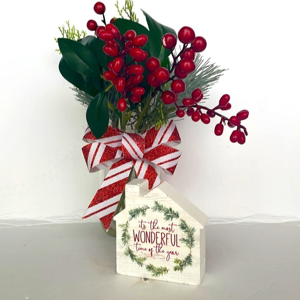 409A - BRIGHT HOLIDAY DISPLAY SHELF SITTER